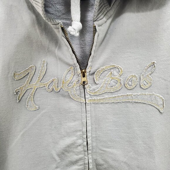 Hale Bob-Sleeveless Gray Hoodie Sweater - Picture 2 of 6